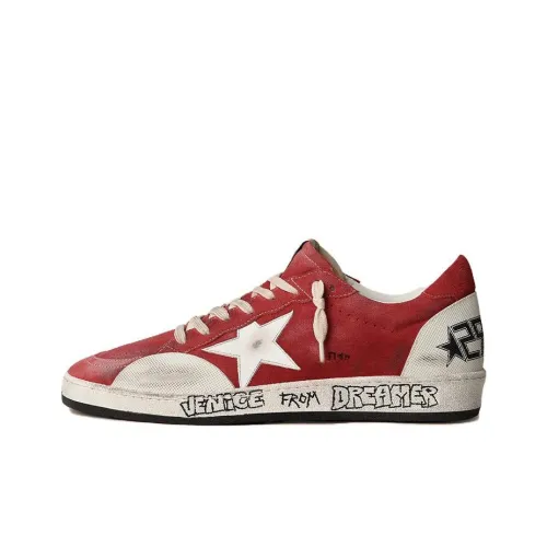 Golden Goose Низкие Кроссовки для скейтбординга Женские Красные