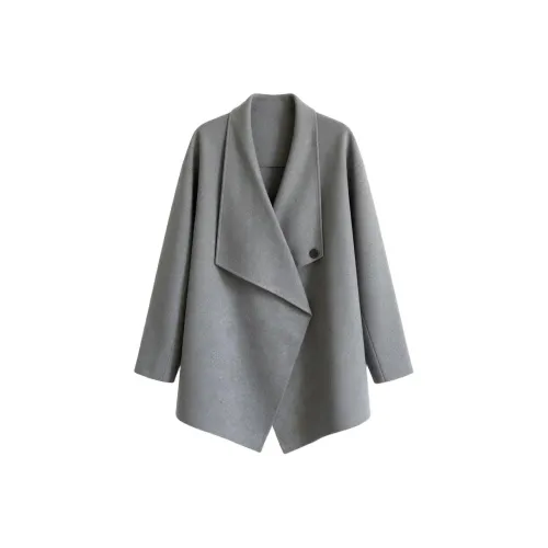 Olivia Share777 Серое Женское Пальто