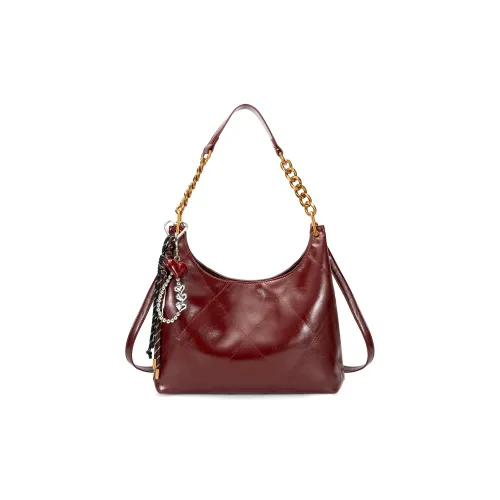 WEINIAO Вощеная кожа Сумка через плечо Стандартная Женская Красная