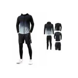 Черный комплект из 5 предметов (Чисто черный комплект, на 2 размера больше, доставка на 2 размера меньше)