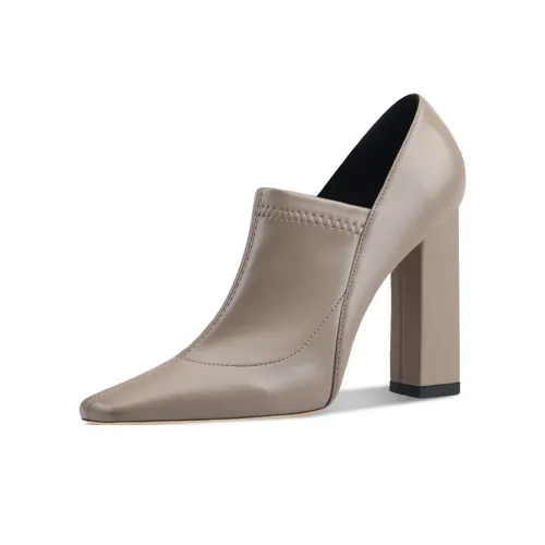 Suyymakk Ботильоны Высокий каблук Женские Хаки