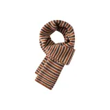 Кофейный, Оранжевый, Полосы