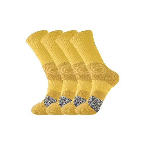 NAVIGARE [4 Pack] 4 Желтых Мужских Носки MID до икры