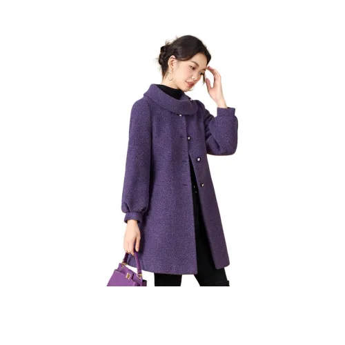 MEILANNI Фиолетовое Женское Пальто