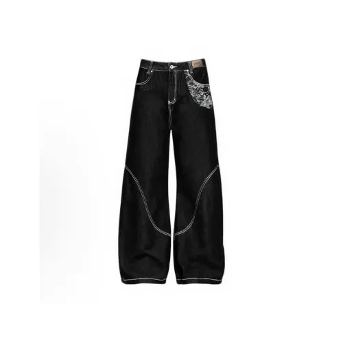 VNHP Черные Унисекс Джинсы