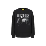 Черный свитшот с круглым вырезом