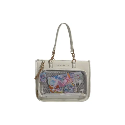 CREAM BEAR ПУ (полиуретан) Ит-Сумка Стандартная Женская Белый Черный