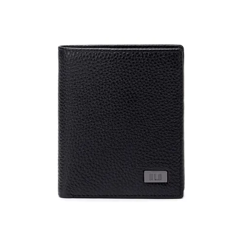 HLA Кошелек из коровьей кожи мужской черный