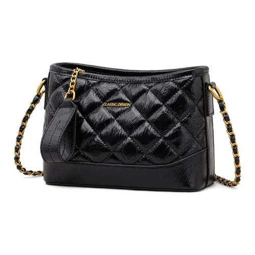 VINEY Сумка через плечо из коровьей кожи стандартная женская черная