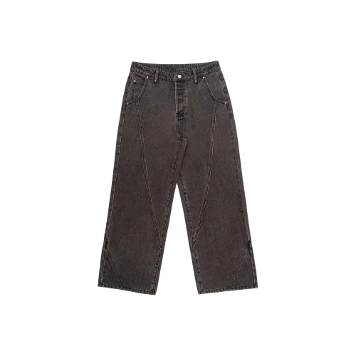 PROTEMOA Коричневый Унисекс Джинсы