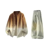 Карамель + Желтый Грязь Джинсы с Флисовой Подкладкой