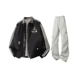 Чёрные + Светло-серые штаны