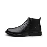 Черные утепленные туфли