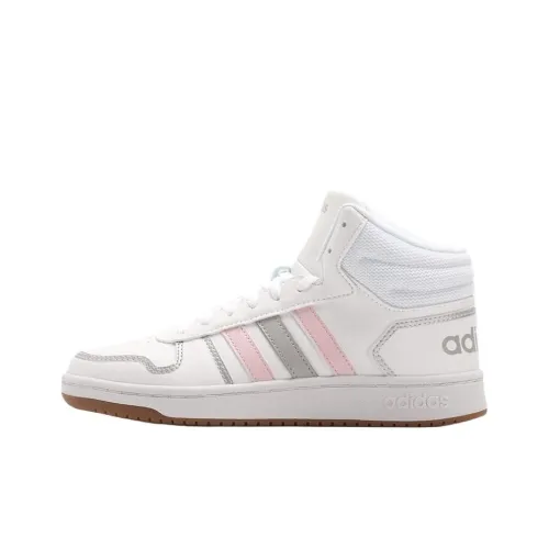 ADIDAS NEO Hoops 2,0 MID Противоскользящие Устойчивые к истиранию Легкий MID Топ Баскетбольные кроссовки Женские