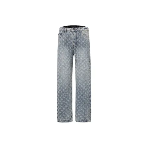 MoYu Светло-Синие Унисекс Джинсы