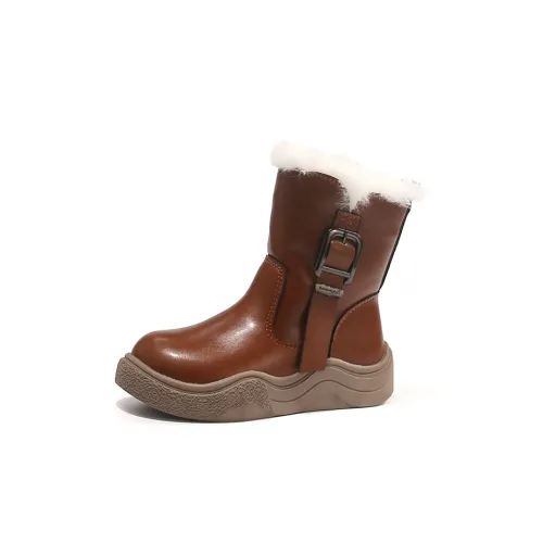 NOVESTASVK Термические противоскользящие высокие кожаные ботинки для детей