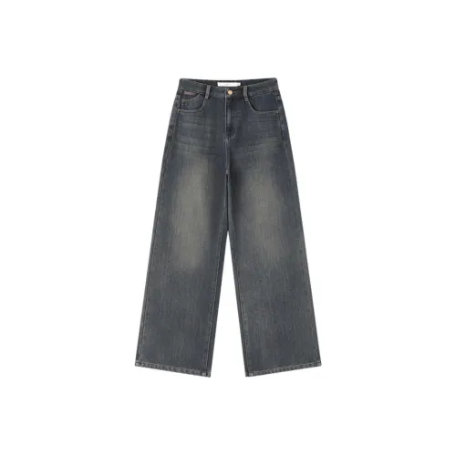 XWI Винтаж Темно-синие Женские Джинсы