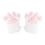 Розовый, милый, кошачья лапа, 1 пара