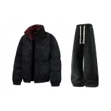 Чёрный + Чёрный Джинсы с Флисовой Подкладкой