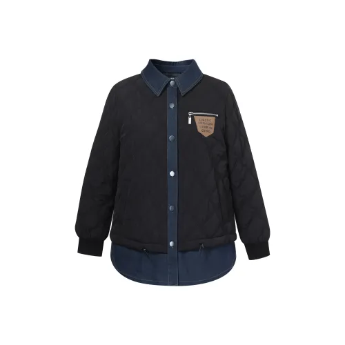 MSSHE Черный Женский Пуховик