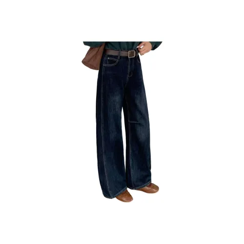 DKRVT Темно-синий [Упаковка] Женские Джинсы