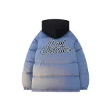 Синий с черной сеткой, капюшон