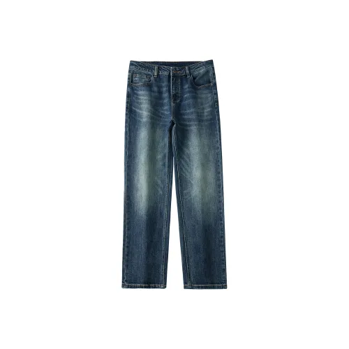 Jeep Винтажные синие мужские джинсы