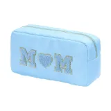 Синий средний клатч 25*10*13