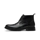 Черная обувь с шнуровкой, хлопок