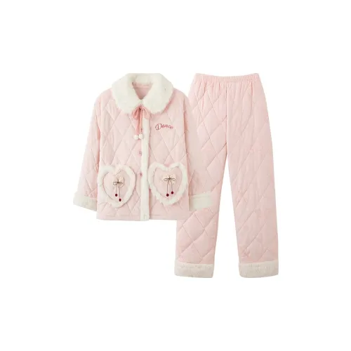 JUNEI Розовый Женские Пижамные Комплекты