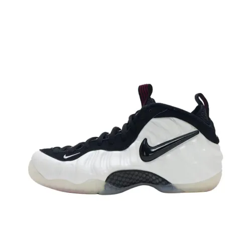 nike Foamposite Pro Slip-Resistant Abrasion-Resistant MID Топ Винтажные Баскетбольные Кроссовки Мужские Белый Черный Выпуск 2025