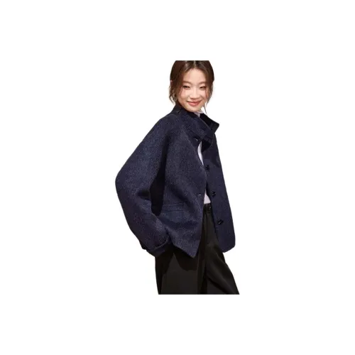MOHANYIMEI Crown Blue Women's Coat