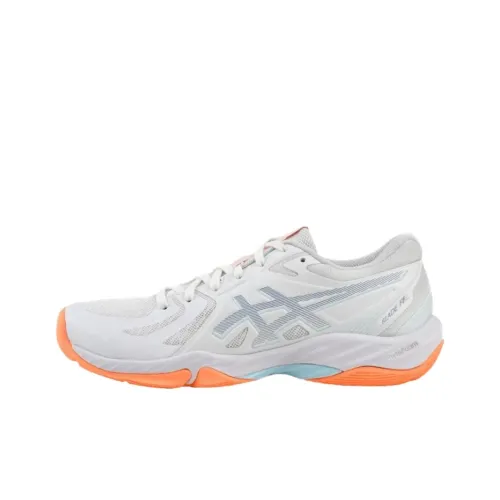 Asics Низкий Топ Бадминтон Обувь Унисекс Белый Оранжевый