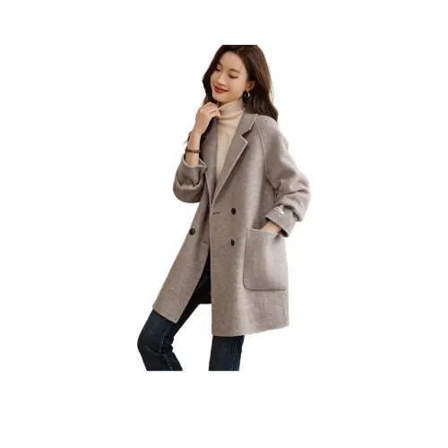 Mo Han Yi Mei Куртка Женская Естественный Кофейный