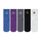 5 пачек (Синий + Фиолетовый + Темно-серый + Черный + Белый)