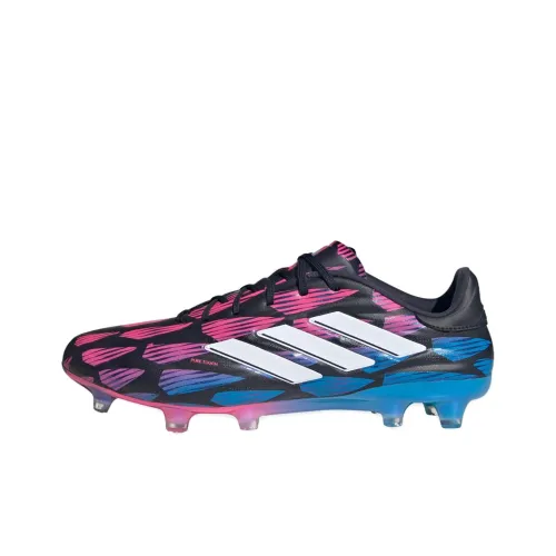 Adidas COPA PURE 2 FG Твердый грунт Природная трава Противоскользящие Устойчивые к истиранию Футбольные бутсы Унисекс Черный Синий Розовый