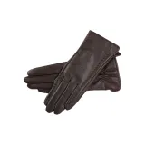 Коричневый термический флис с подкладкой и сенсорным экраном