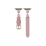 Розовый цветочный золотой ремешок с пряжкой [только ремешок]