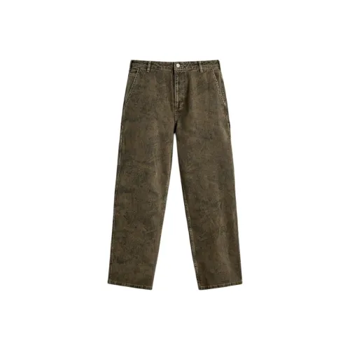 ZARA Collaboration Мужские Повседневные Брюки Коричневого Цвета