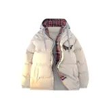 Шляпа цвета экрю, серого в клетку