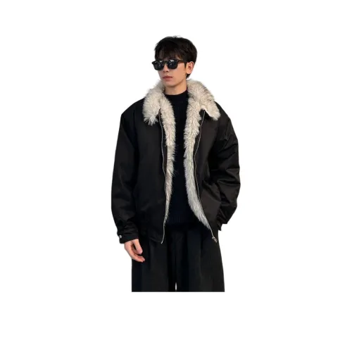 GUHUO Черный Унисекс Пуховики