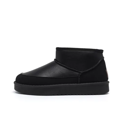 RENBEN Утолщенный и с флисовой подкладкой однотонный термический баланс короткий сноубутсы мужской