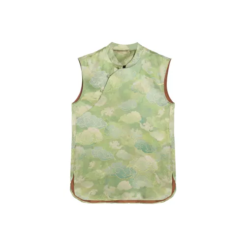 GZQJ Зеленые Женские Майки