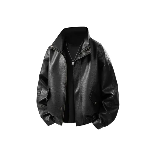 MAYUANWAI Кожа Куртка Унисекс