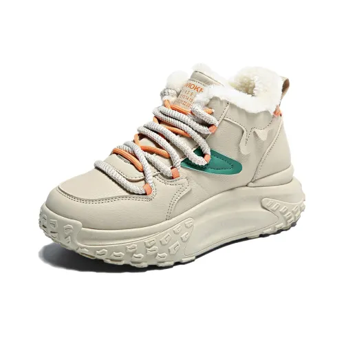 Budding Bear Устойчивый к истиранию противоскользящий MID Топ Толстая подошва Кроссовки Женские