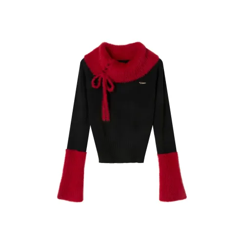 UENA Черный Красный В наличии Женский Трикотаж