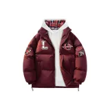 Бордовый (с клетчатым внутренним слоем, свитшот)