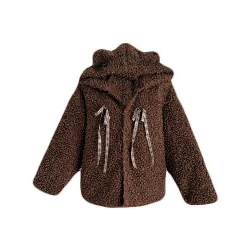 QIAOMONVHAI Вельвет Feel Пальто Женское