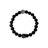 Браслет с бусинами для мужчин с изображением кошки и собаки