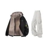 Чёрные + Светло-серые штаны